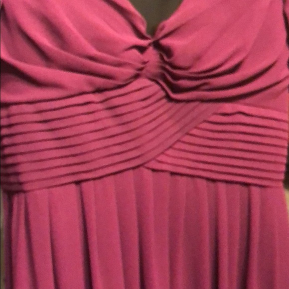 Burgundy floor length dress - Picture 2 of 4